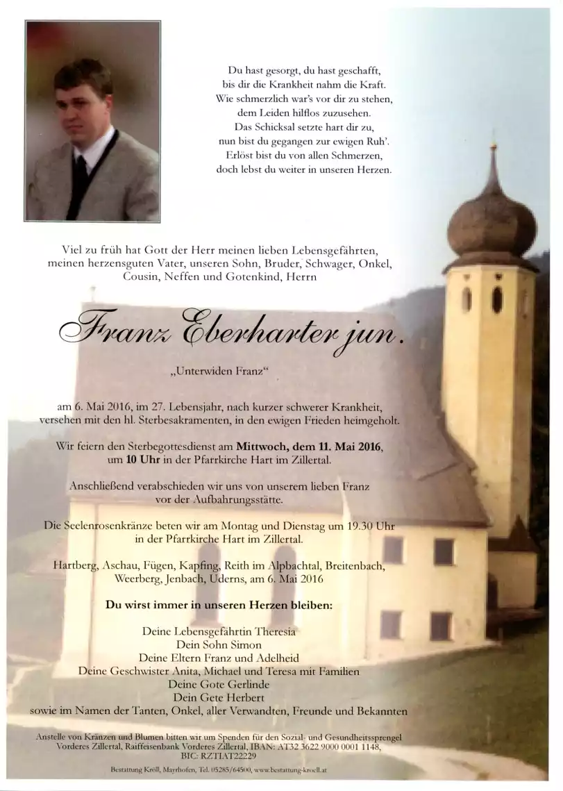 Parte von Franz Eberharter jun.